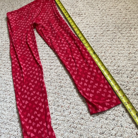 LuLaRoe Leggings Womens OS Red Pink Heart Pattern Valentine’s Day love like new - Picture 6 of 10